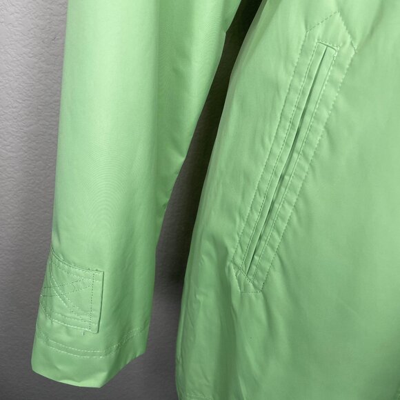 White Stag Women's Marble Green Raincoat Jacket Outdoors Pockets Spring Sz 8/10 - Picture 6 of 12
